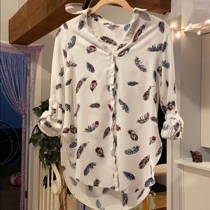 Candies feather blouse